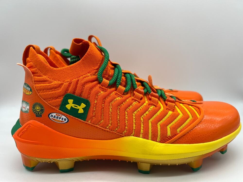 Under Armour Harper 9 Pro TPU Bring The Juice Baseball Cleats Men's Size 11